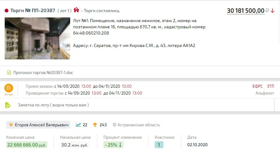 Карточка TBankrot: подтверждённый кейс №90