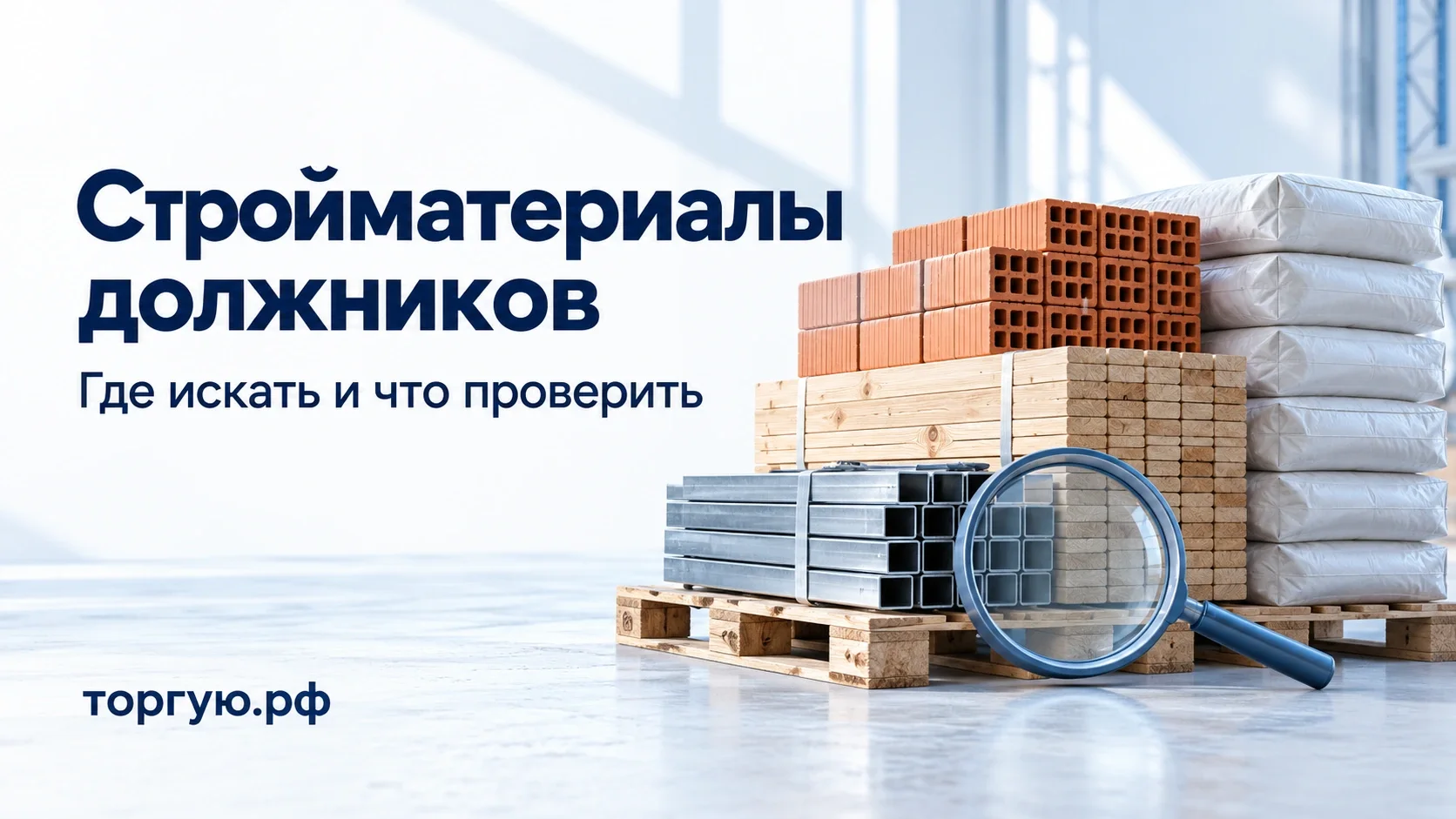 Кирпичи, пиломатериалы, металлические профили и мешки на поддоне: где искать стройматериалы должников и что проверить.