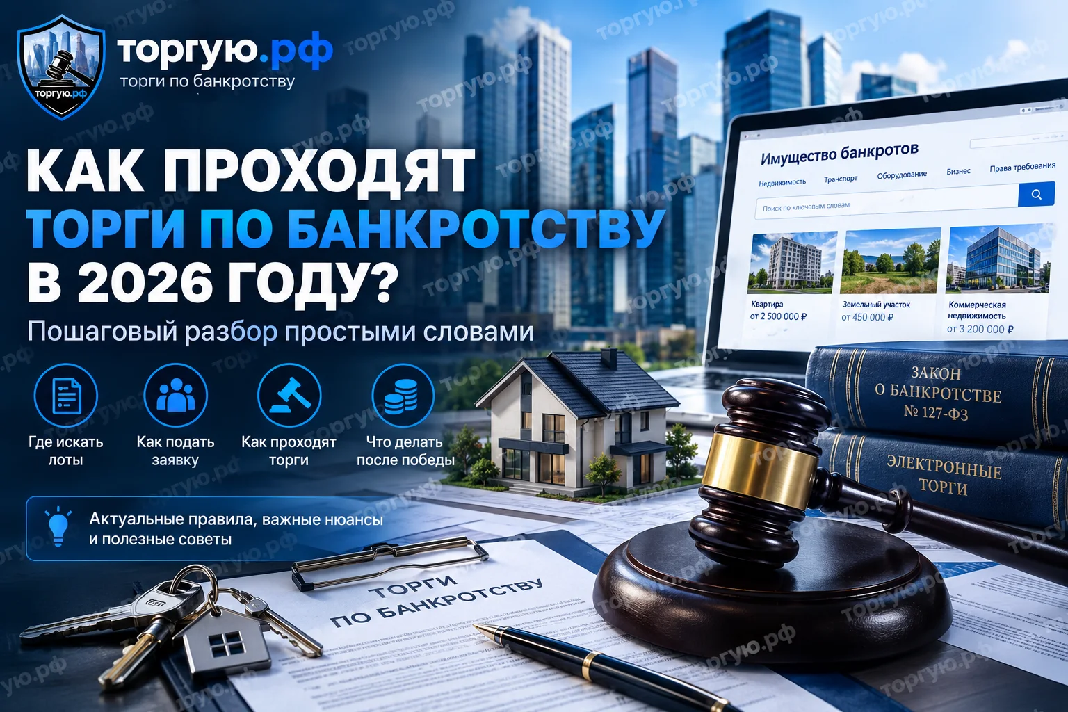 Как проходят торги по банкротству в 2026 году: пошаговая инструкция