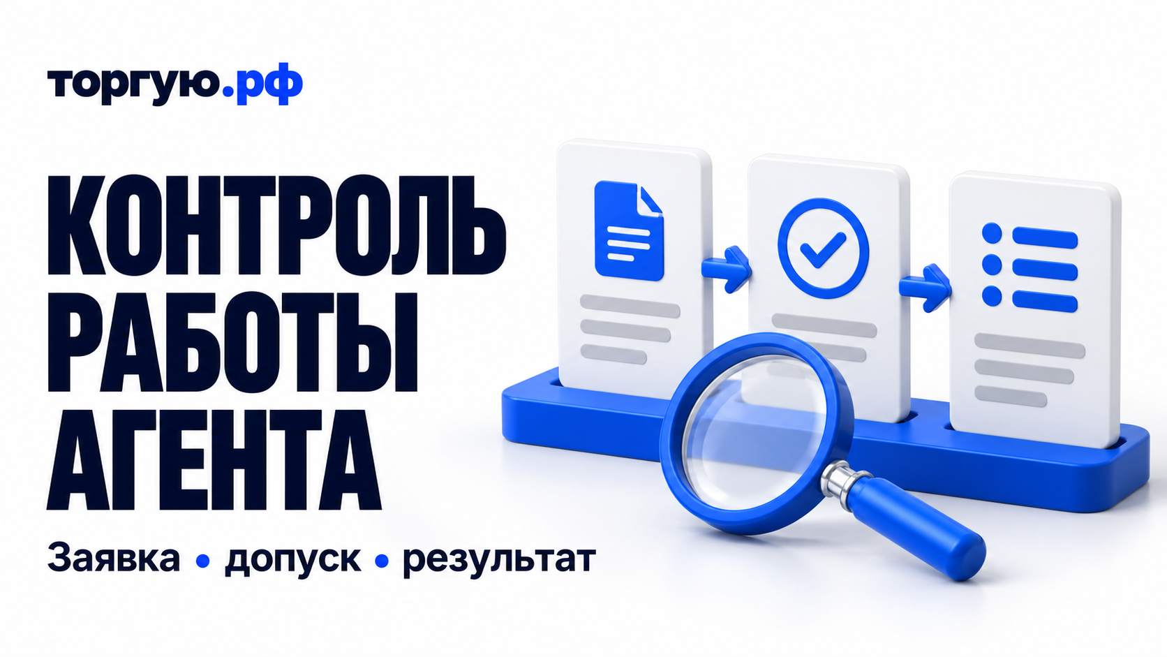 Контроль работы агента: заявка, допуск и результат